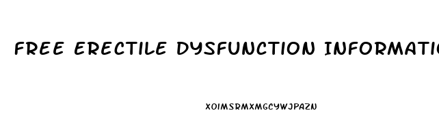 Free Erectile Dysfunction Information By Mail