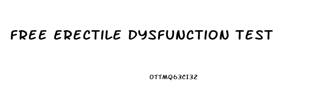 Free Erectile Dysfunction Test