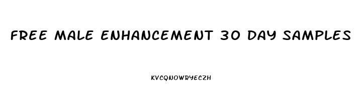 Free Male Enhancement 30 Day Samples