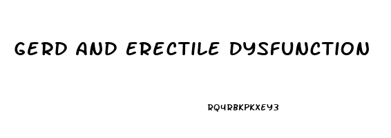 Gerd And Erectile Dysfunction