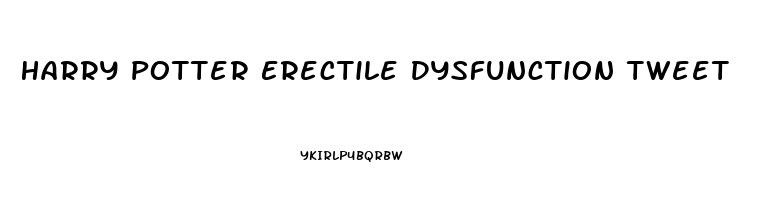 Harry Potter Erectile Dysfunction Tweet
