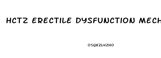 Hctz Erectile Dysfunction Mechanism