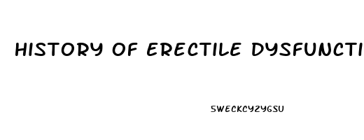 History Of Erectile Dysfunction Icd 10