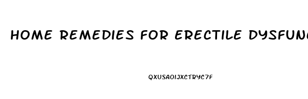 Home Remedies For Erectile Dysfunction Naturally