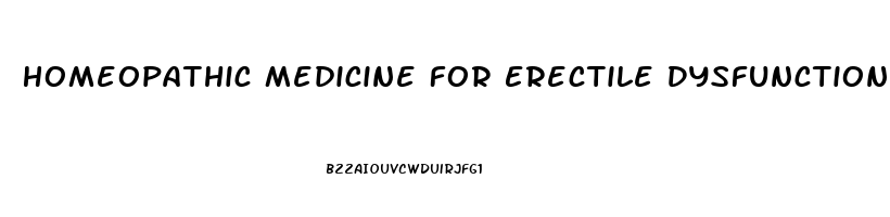 Homeopathic Medicine For Erectile Dysfunction Due To Stress