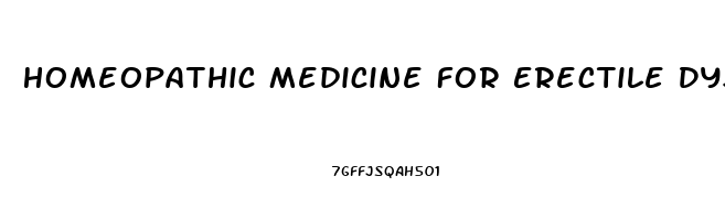 Homeopathic Medicine For Erectile Dysfunction In Diabetes