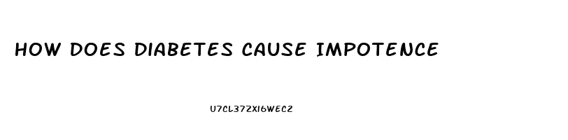 How Does Diabetes Cause Impotence