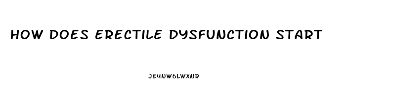 How Does Erectile Dysfunction Start