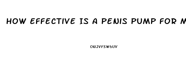 How Effective Is A Penis Pump For Male Impotence