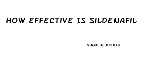 How Effective Is Sildenafil