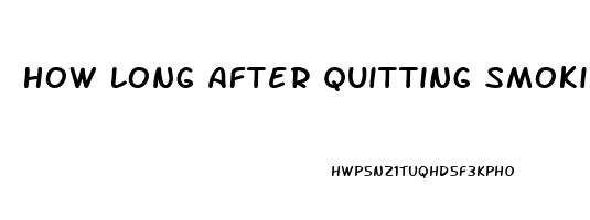 How Long After Quitting Smoking Does Erectile Dysfunction Improve