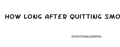 How Long After Quitting Smoking Does Erectile Dysfunction Improve