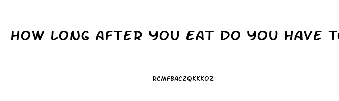 How Long After You Eat Do You Have To Wait For Sildenafil To Work Better