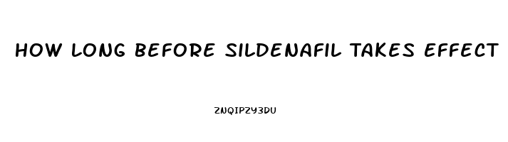 How Long Before Sildenafil Takes Effect