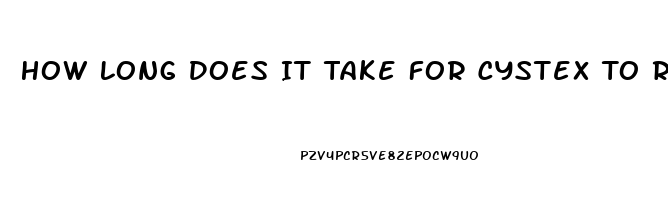 How Long Does It Take For Cystex To Relieve Pain