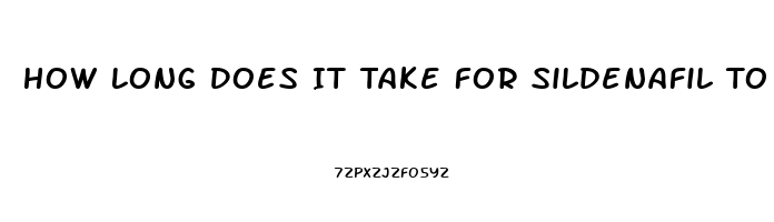 How Long Does It Take For Sildenafil To Leave Your System