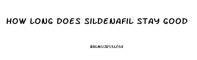 How Long Does Sildenafil Stay Good
