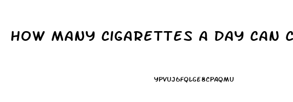 How Many Cigarettes A Day Can Cause Erectile Dysfunction