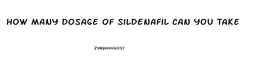 How Many Dosage Of Sildenafil Can You Take