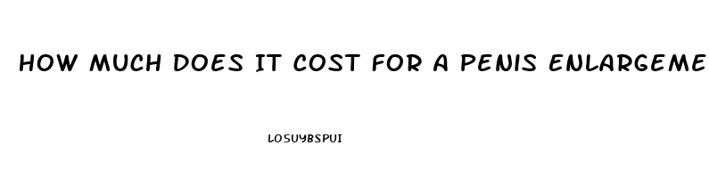 How Much Does It Cost For A Penis Enlargement