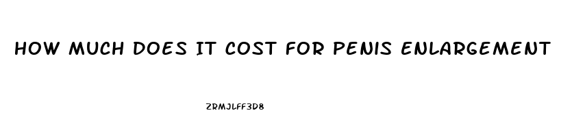 How Much Does It Cost For Penis Enlargement