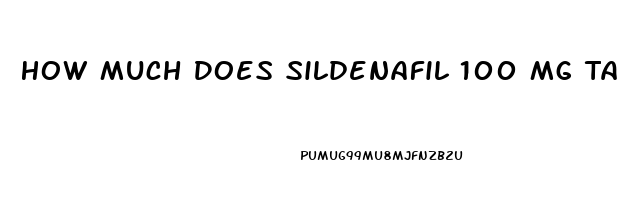 How Much Does Sildenafil 100 Mg Tablets Cost