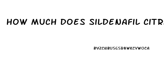 How Much Does Sildenafil Citrate Cost