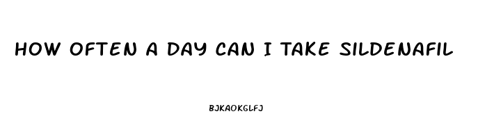 How Often A Day Can I Take Sildenafil