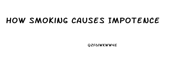 How Smoking Causes Impotence