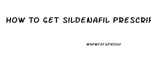 How To Get Sildenafil Prescription Online