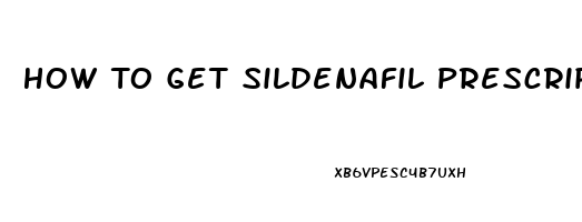 How To Get Sildenafil Prescription Online