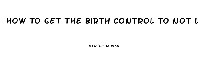 How To Get The Birth Control To Not Lower Sex Drive