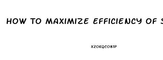 How To Maximize Efficiency Of Sildenafil