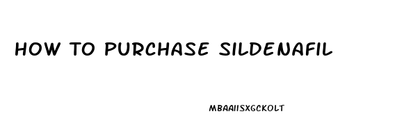 How To Purchase Sildenafil