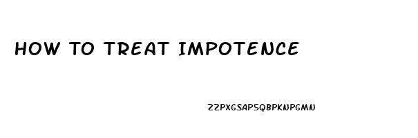 How To Treat Impotence