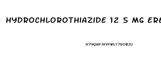 Hydrochlorothiazide 12 5 Mg Erectile Dysfunction
