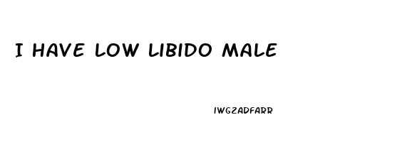 I Have Low Libido Male