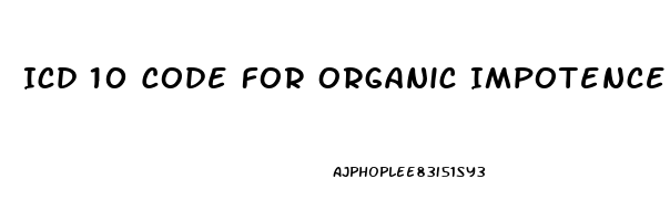 Icd 10 Code For Organic Impotence