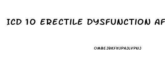 Icd 10 Erectile Dysfunction After Prostatectomy