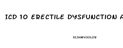 Icd 10 Erectile Dysfunction After Prostatectomy