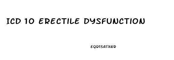 Icd 10 Erectile Dysfunction