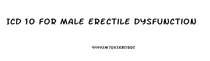 Icd 10 For Male Erectile Dysfunction