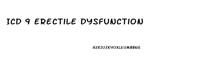 Icd 9 Erectile Dysfunction