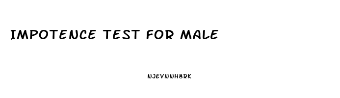 Impotence Test For Male