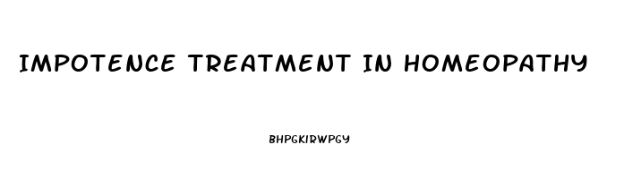 Impotence Treatment In Homeopathy