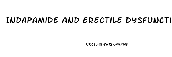 Indapamide And Erectile Dysfunction