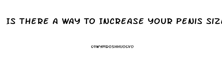 Is There A Way To Increase Your Penis Size