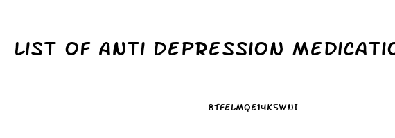 List Of Anti Depression Medication