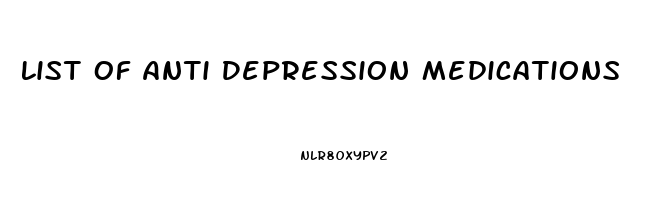 List Of Anti Depression Medications