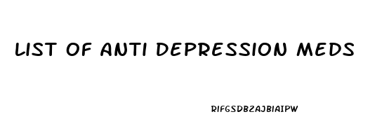 List Of Anti Depression Meds